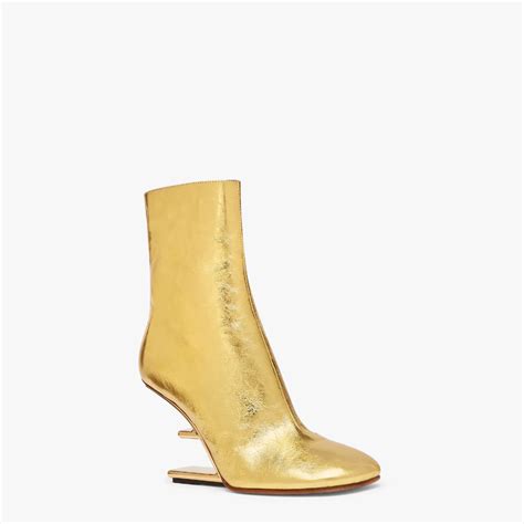 fendi gold heels|fendi high heel boots.